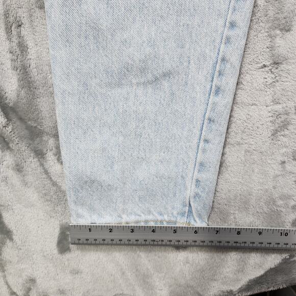 Vintage Zena Jeans Women 8 Blue High Rise Tapered Baggy Light Wash Grunge Skater - Picture 12 of 13